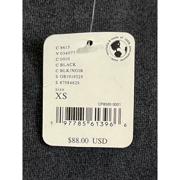 Free People Intercept Oversized Sweatshirt Black Kangaroo Pocket XS NWT - Picture 4 of 11